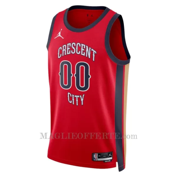 New Orleans Pelicans Canotta Statement Edition Swingman 2023/24 Rosso