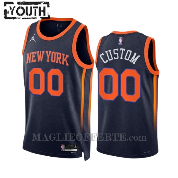 New York Knicks Canotta Statement Edition Swingman 2023/24 Bambino Navy