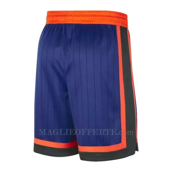 New York Knicks Pantaloncini da Basket City Edition Swingman Blu