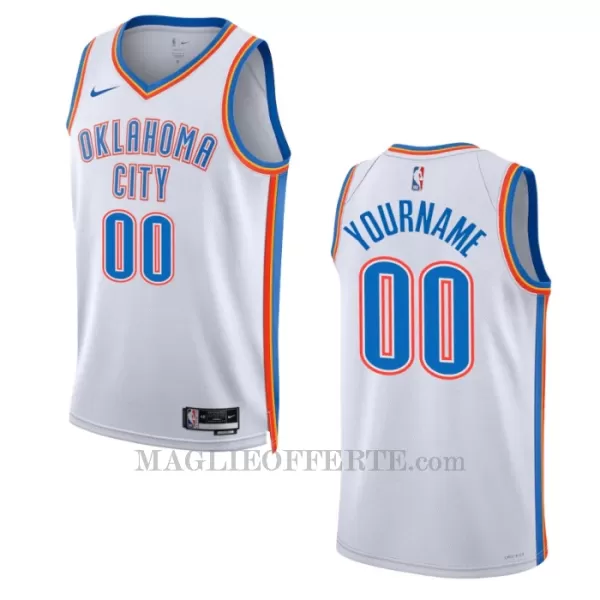 Oklahoma City Thunder Canotta Association Edition Swingman 2023/24 Bianco