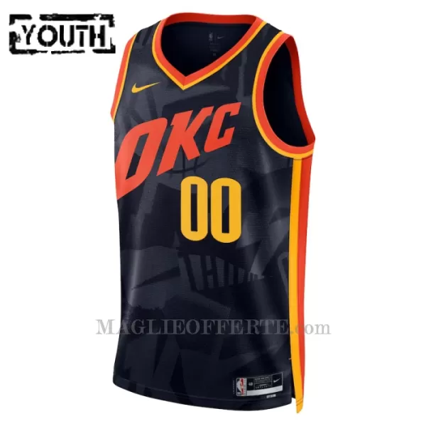 Oklahoma City Thunder Canotta City Edition Swingman 2023/24 Bambino Navy