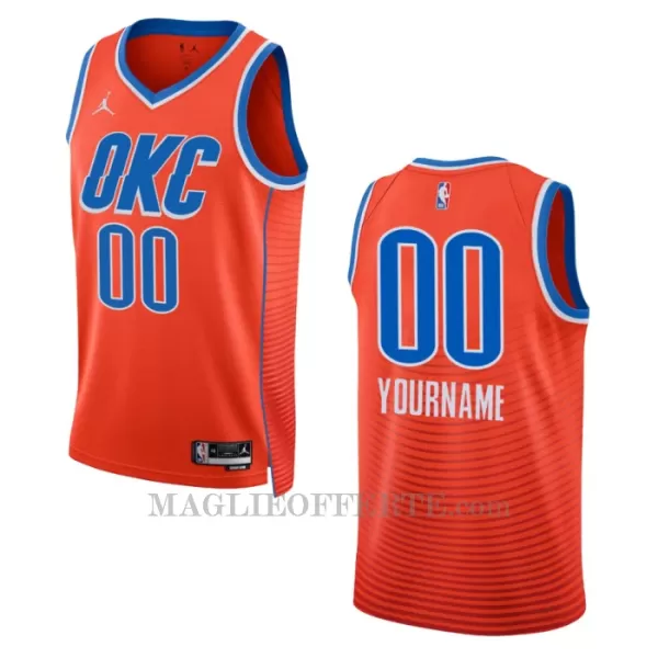 Oklahoma City Thunder Canotta Statement Edition Swingman 2023/24 Arancione