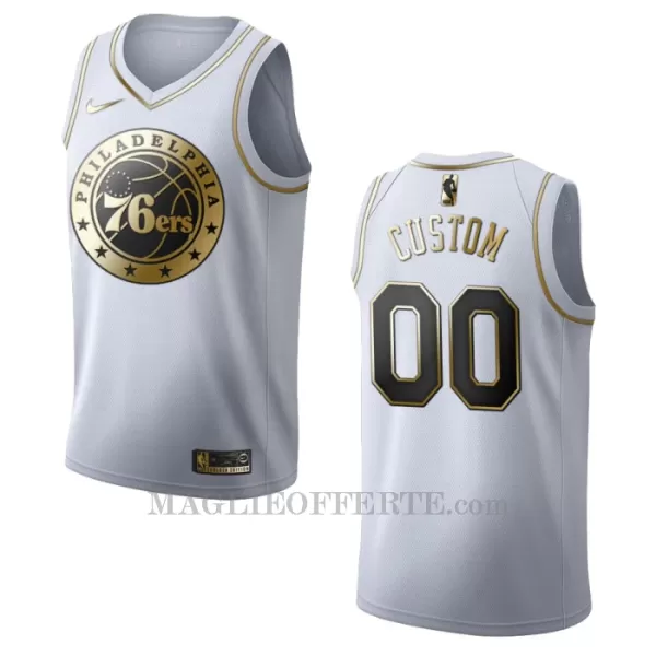 Philadelphia 76ers Canotta Golden Edition Swingman Bianco