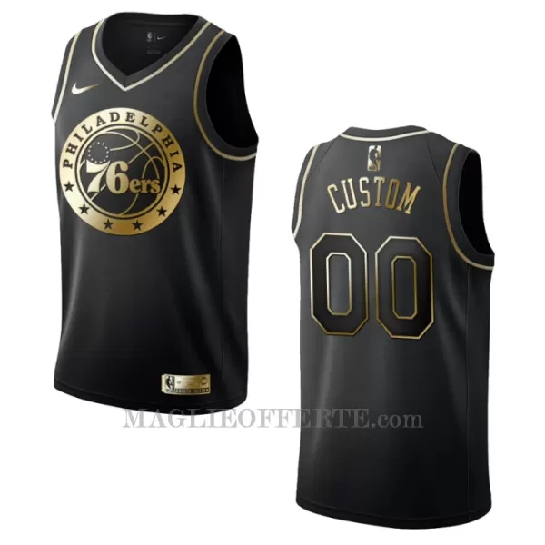 Philadelphia 76ers Canotta Golden Edition Swingman Nero