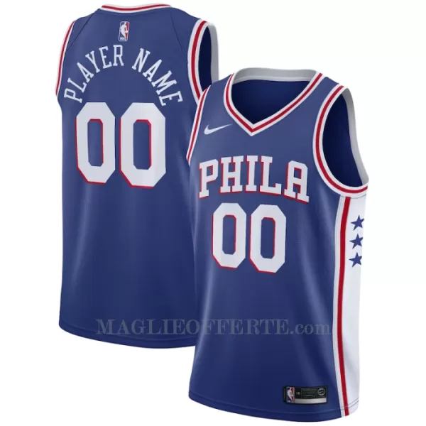 Philadelphia 76ers Canotta Icon Edition Swingman 2023/24 Blu