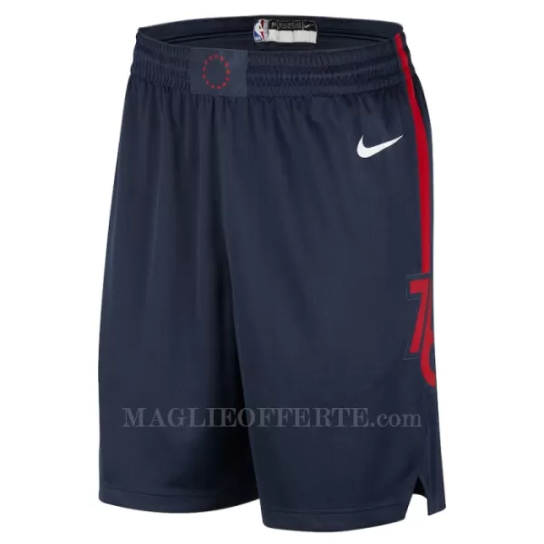 Philadelphia 76ers Pantaloncini da Basket City Edition Swingman Navy