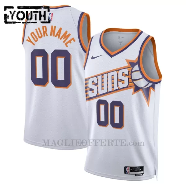 Phoenix Suns Canotta Association Edition Swingman 2023/24 Bambino Bianco