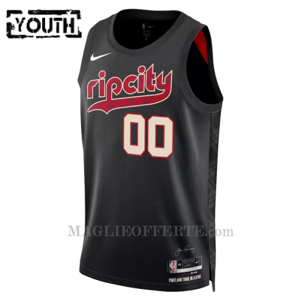 Portland Trail Blazers Canotta City Edition Swingman 2023/24 Bambino