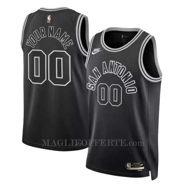 San Antonio Spurs Canotta Classic Edition Swingman 2023/24 Nero