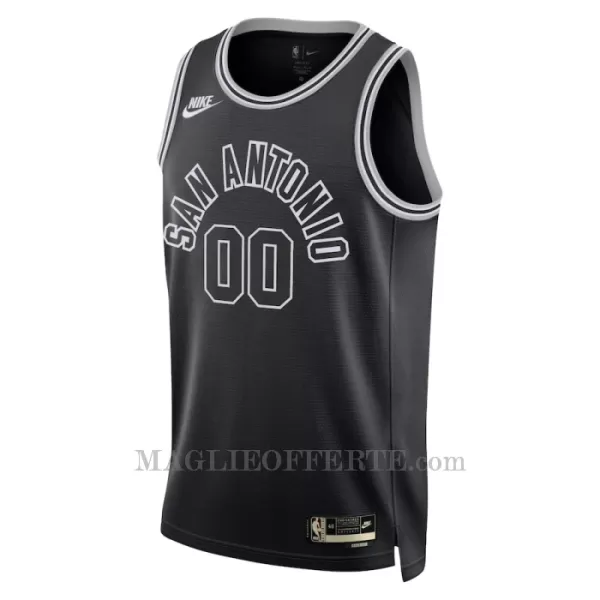 San Antonio Spurs Canotta Classic Edition Swingman 2023/24 Nero