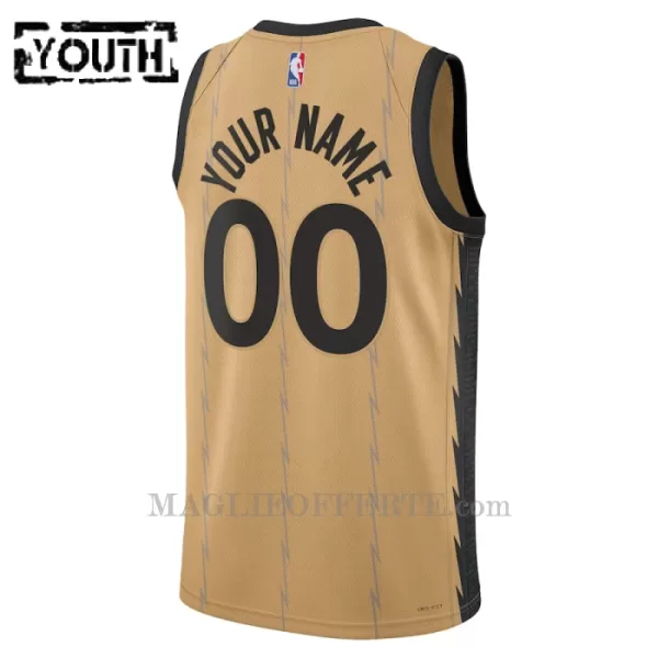 Toronto Raptors Canotta City Edition Swingman 2023/24 Bambino Oro