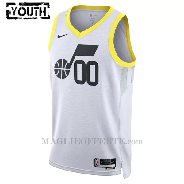 Utah Jazz Canotta Association Edition Swingman 2023/24 Bambino Bianco