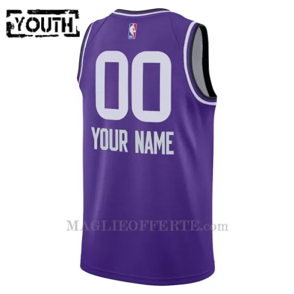 Utah Jazz Canotta City Edition Swingman 2023/24 Bambino Viola