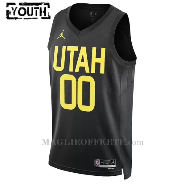 Utah Jazz Canotta Statement Edition Swingman 2023/24 Bambino Nero