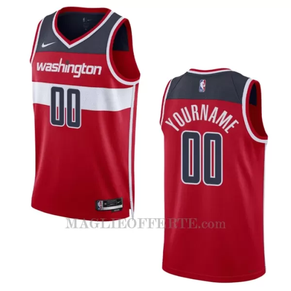 Washington Wizards Canotta Icon Edition Swingman 2023/24 Rosso