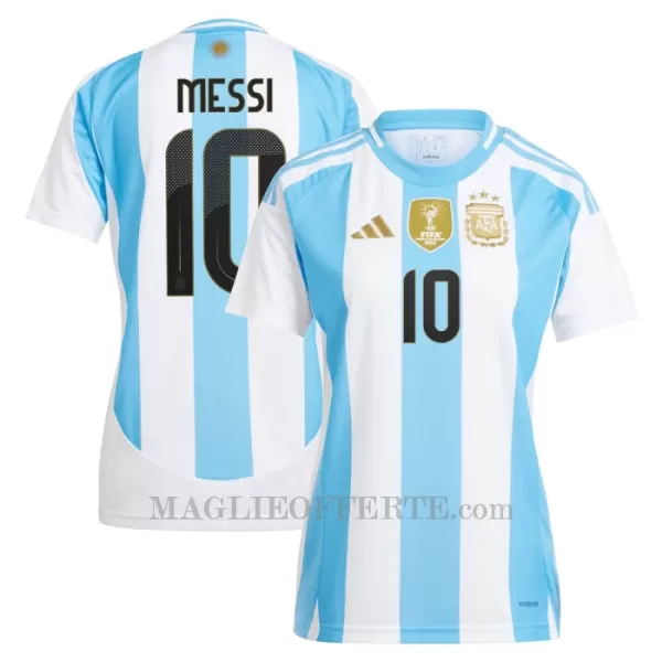 Maglia Argentina Lionel Messi 10 Donna Gara Home 2024