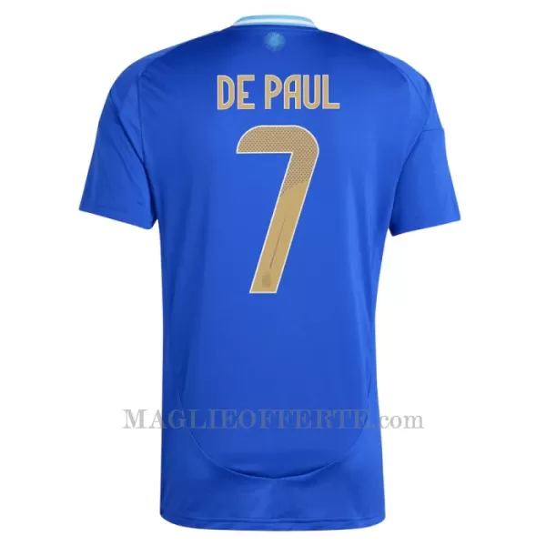 Maglia Argentina Rodrigo de Paul 7 Gara Away 2024