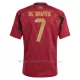 Maglia Belgio Kevin De Bruyne 7 Bambino Gara Home Euro 2024