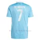 Maglia Belgio Kevin De Bruyne 7 Gara Away Euro 2024