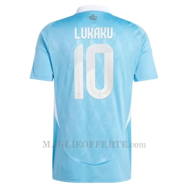 Maglia Belgio Romelu Lukaku 10 Gara Away Euro 2024