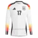 Maglia Germania Florian Wirtz 17 Gara Home Euro 2024 Maniche Lunghe