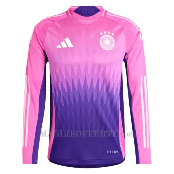 Maglia Germania Gara Away Euro 2024 Maniche Lunghe