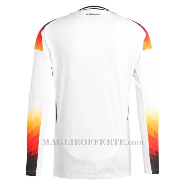 Maglia Germania Gara Home Euro 2024 Maniche Lunghe