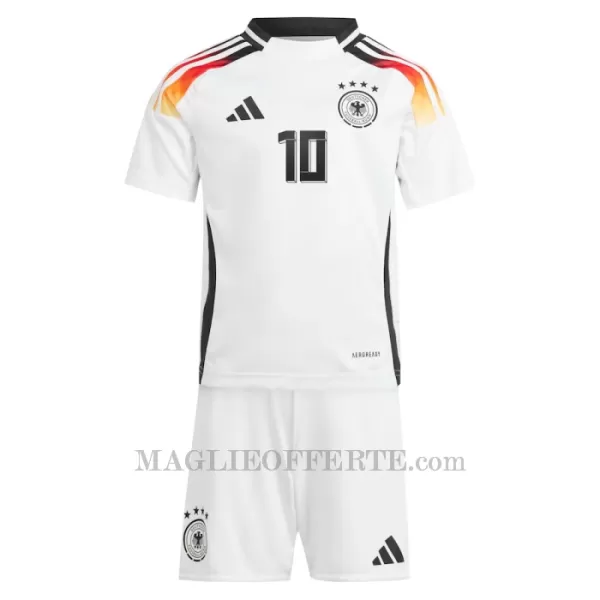 Maglia Germania Jamal Musiala 10 Bambino Gara Home Euro 2024