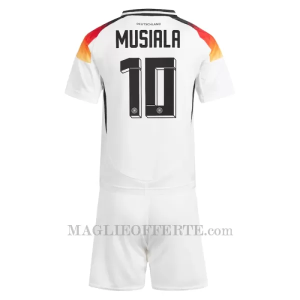 Maglia Germania Jamal Musiala 10 Bambino Gara Home Euro 2024