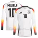 Maglia Germania Jamal Musiala 10 Gara Home Euro 2024 Maniche Lunghe