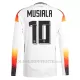 Maglia Germania Jamal Musiala 10 Gara Home Euro 2024 Maniche Lunghe