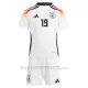 Maglia Germania Leroy Sané 19 Bambino Gara Home Euro 2024