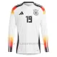 Maglia Germania Leroy Sané 19 Gara Home Euro 2024 Maniche Lunghe