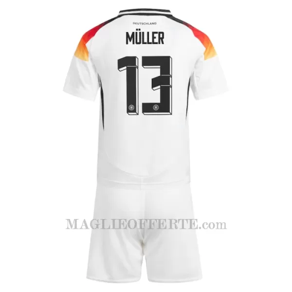 Maglia Germania Thomas Müller 13 Bambino Gara Home Euro 2024