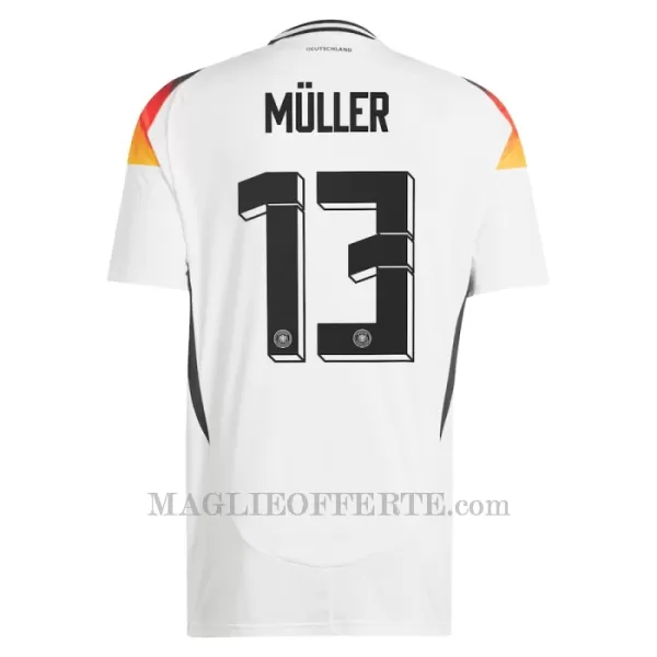 Maglia Germania Thomas Müller 13 Gara Home Euro 2024