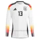 Maglia Germania Thomas Müller 13 Gara Home Euro 2024 Maniche Lunghe