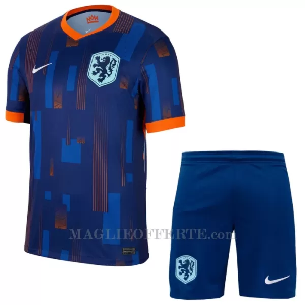 Maglia Paesi Bassi Bambino Gara Away Euro 2024