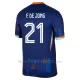 Maglia Paesi Bassi Frenkie de Jong 21 Bambino Gara Away Euro 2024