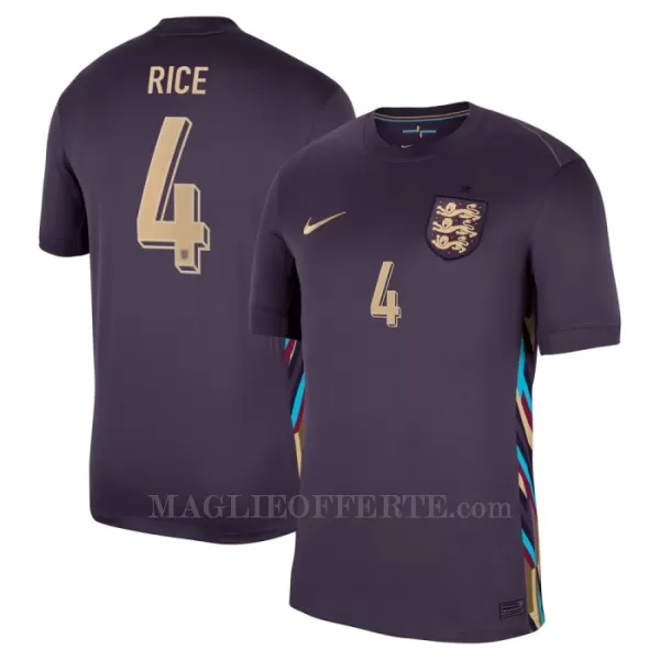 Maglia Inghilterra Declan Rice 4 Gara Away Euro 2024