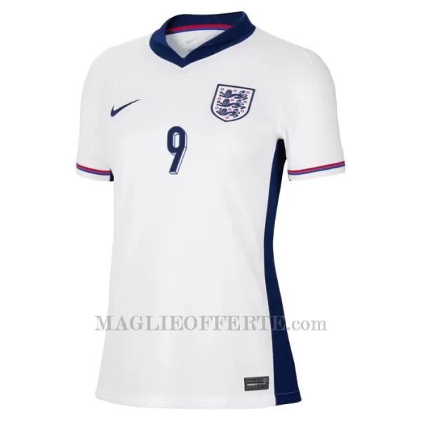 Maglia Inghilterra Harry Kane 9 Donna Gara Home Euro 2024