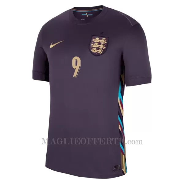 Maglia Inghilterra Harry Kane 9 Gara Away Euro 2024