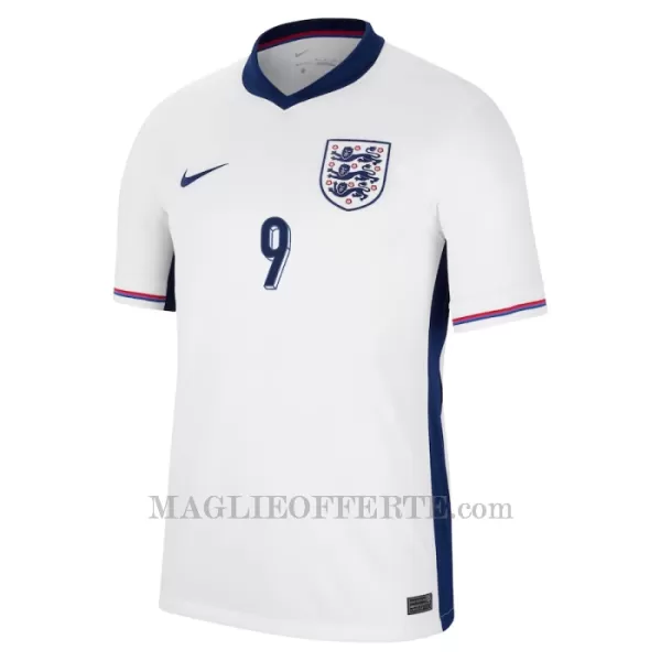 Maglia Inghilterra Harry Kane 9 Gara Home Euro 2024