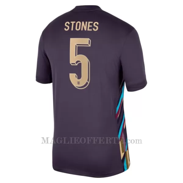 Maglia Inghilterra John Stones 5 Gara Away Euro 2024