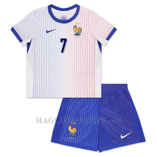 Maglia Francia Antoine Griezmann 7 Bambino Gara Away Euro 2024