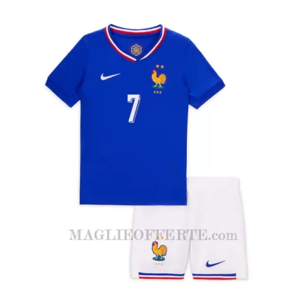 Maglia Francia Antoine Griezmann 7 Bambino Gara Home Euro 2024