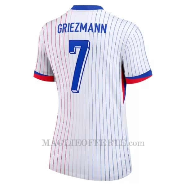 Maglia Francia Antoine Griezmann 7 Donna Gara Away Euro 2024