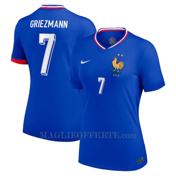 Maglia Francia Antoine Griezmann 7 Donna Gara Home Euro 2024