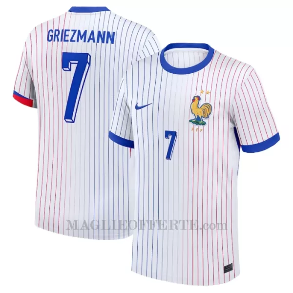 Maglia Francia Antoine Griezmann 7 Gara Away Euro 2024