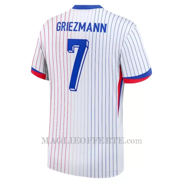 Maglia Francia Antoine Griezmann 7 Gara Away Euro 2024