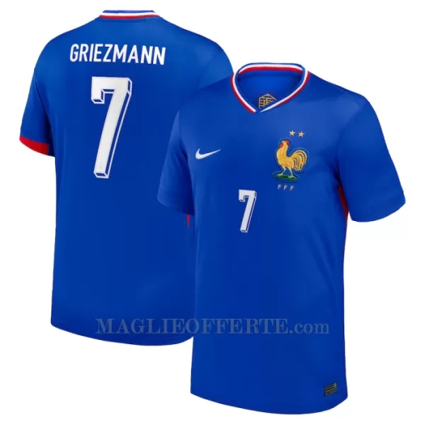 Maglia Francia Antoine Griezmann 7 Gara Home Euro 2024